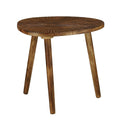 Bijzettafel Pomante Donkerbruin – L50 × B36 × H46 cm