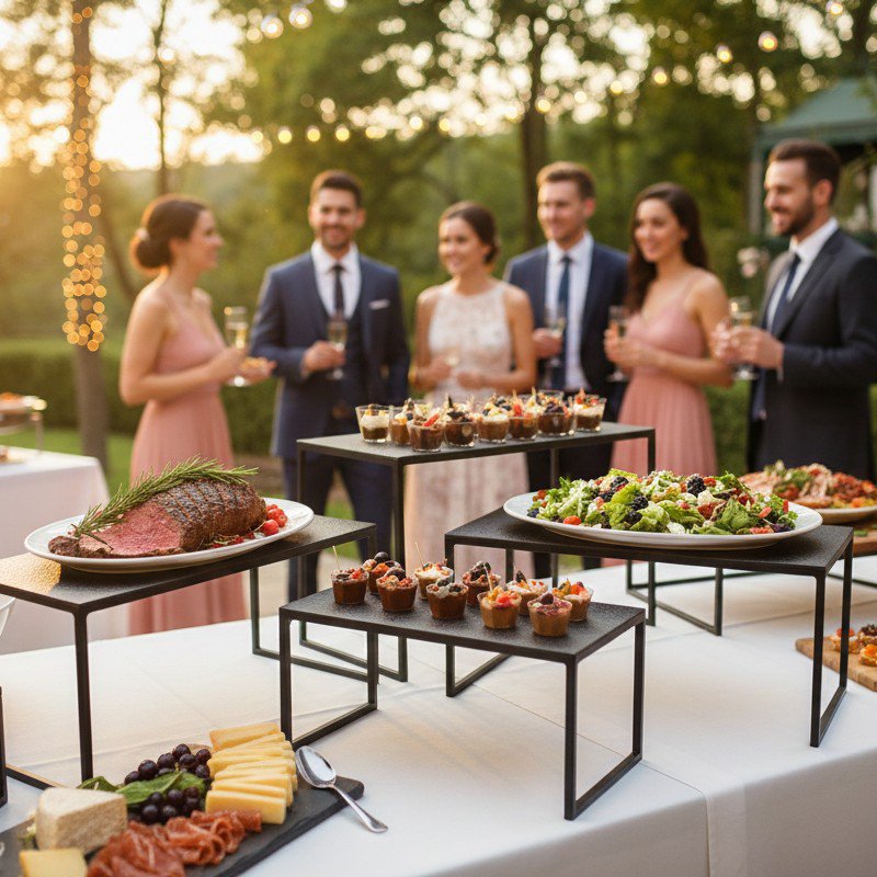RECHTHOEKIGE BUFFETSTANDSET 3