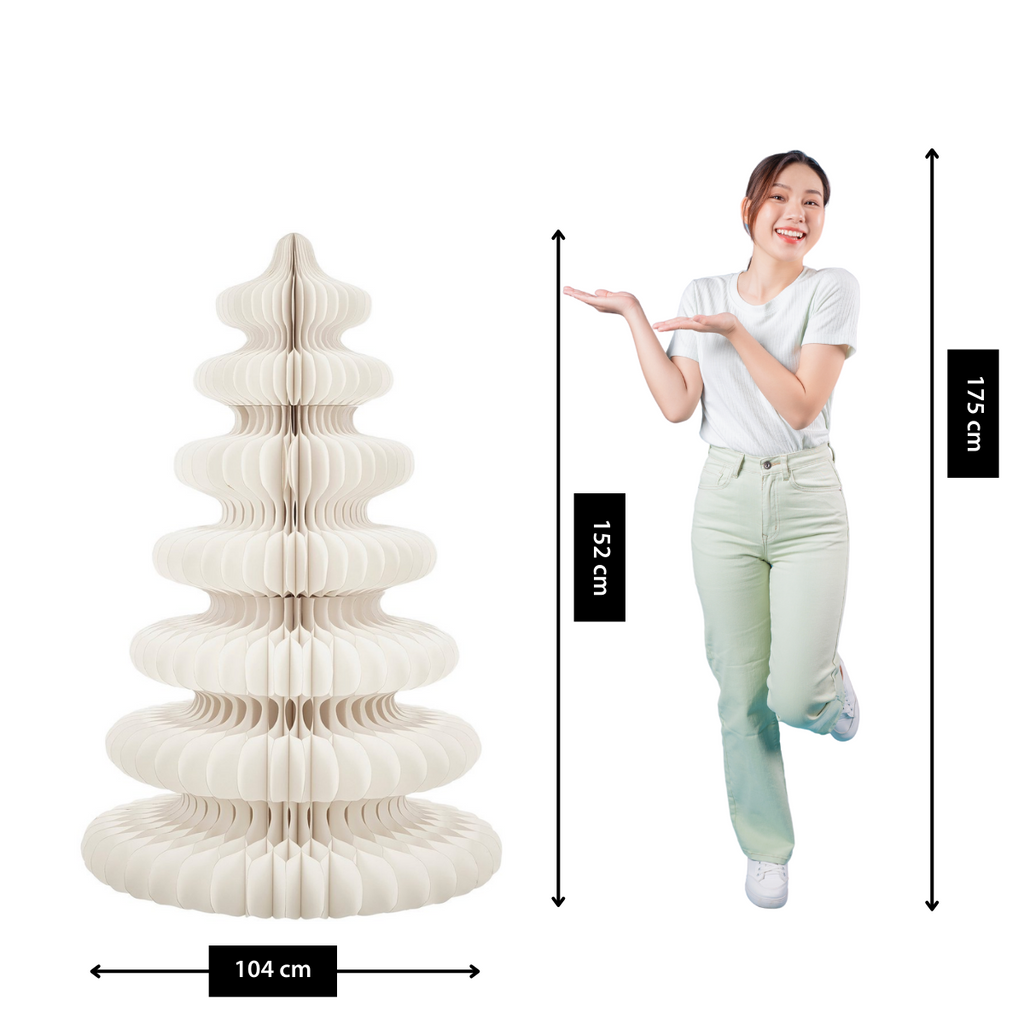Decoratieve kerstboom Wit – H152 cm