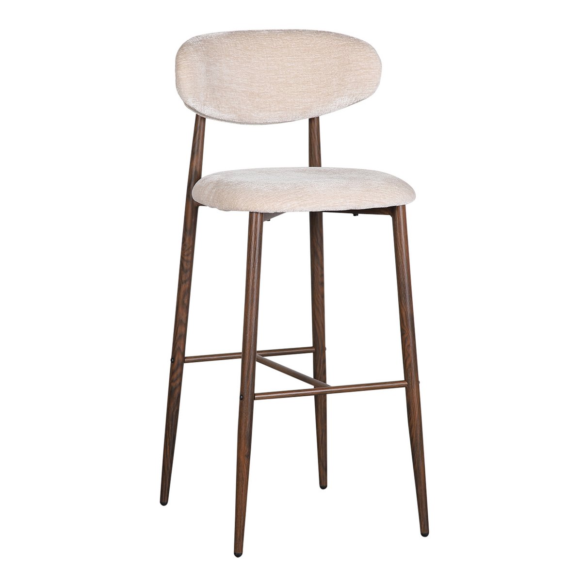 Japandi Barstoel Tan – Set van 2