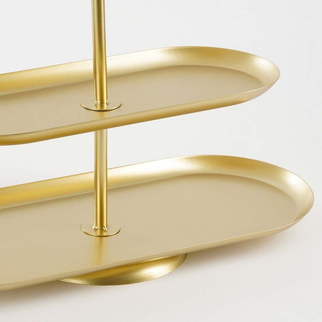 Etagère Rama Goud – 3-laags 48 cm