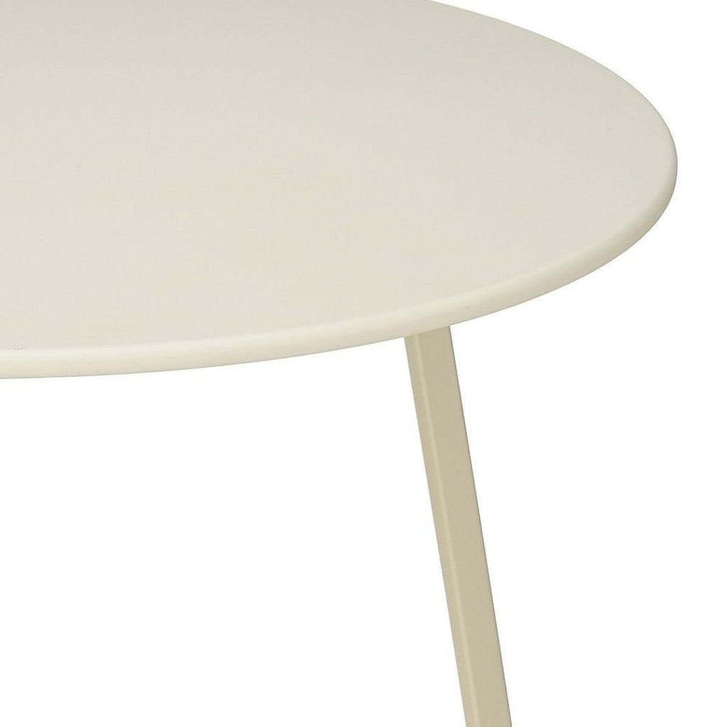 Bijzettafel Seattle Crème – Ø38 × H46 cm