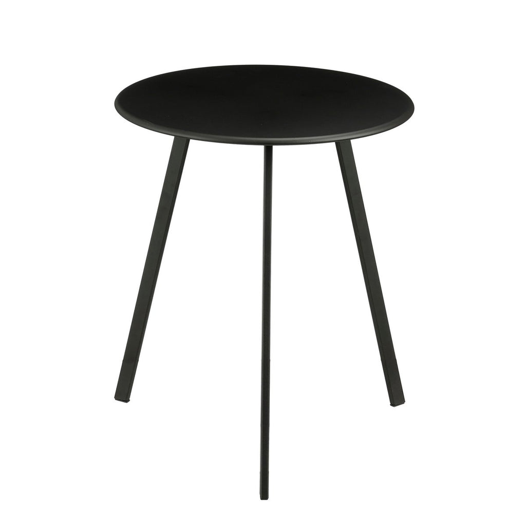 Bijzettafel Seattle Zwart – Ø38 × H45 cm