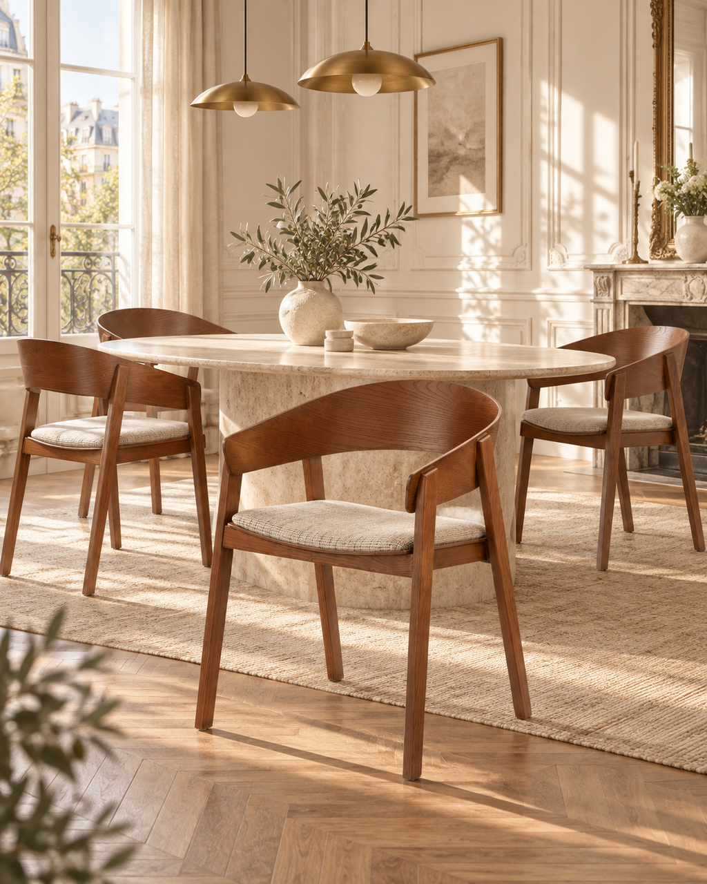 Edo Houten Fauteuil Zwart