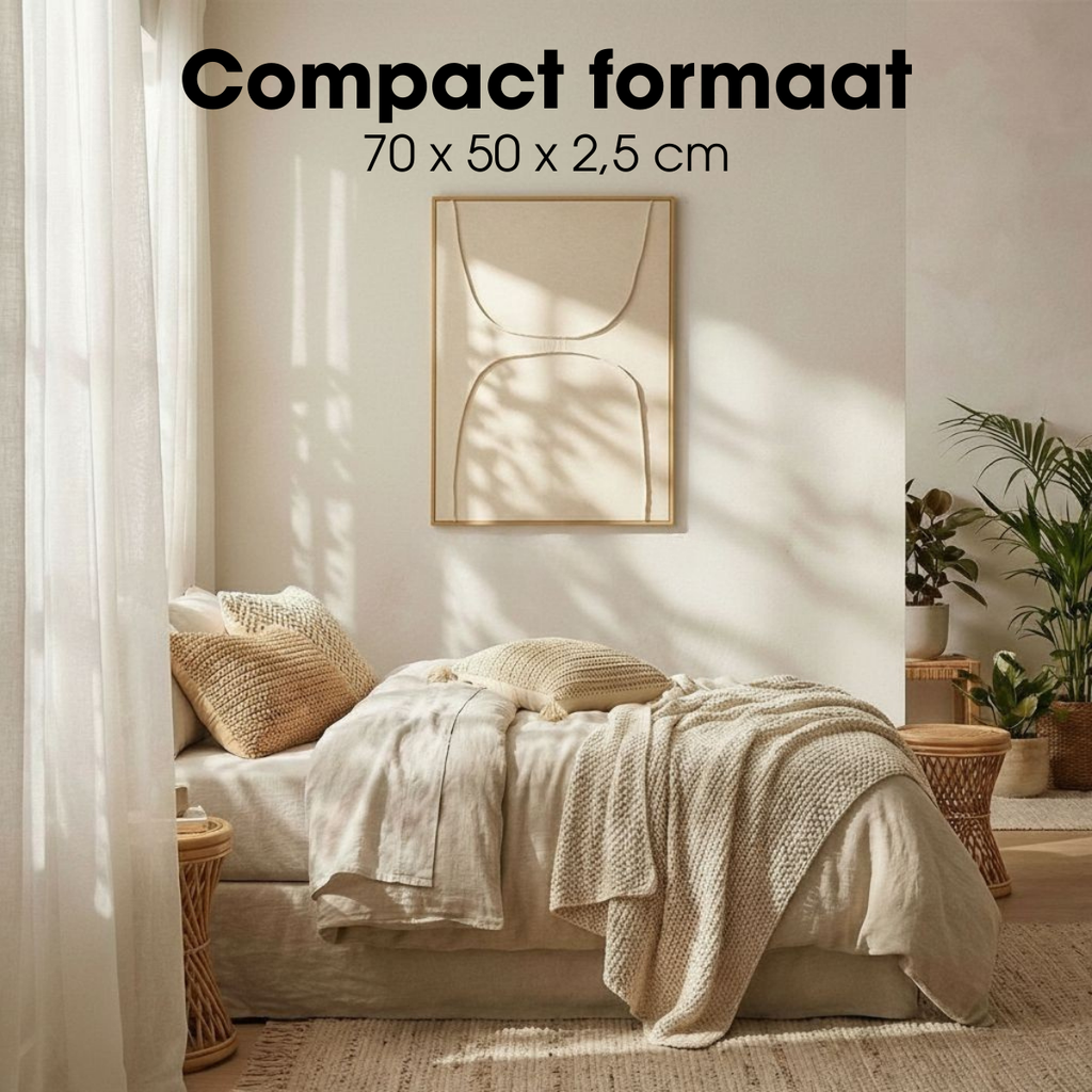 Wandpaneel Beige – 70 × 50 cm