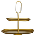 Etagère Rama Goud – 2-laags 38 cm