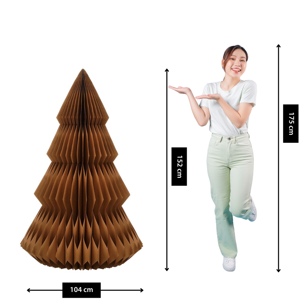 Decoratieve kerstboom Bruin