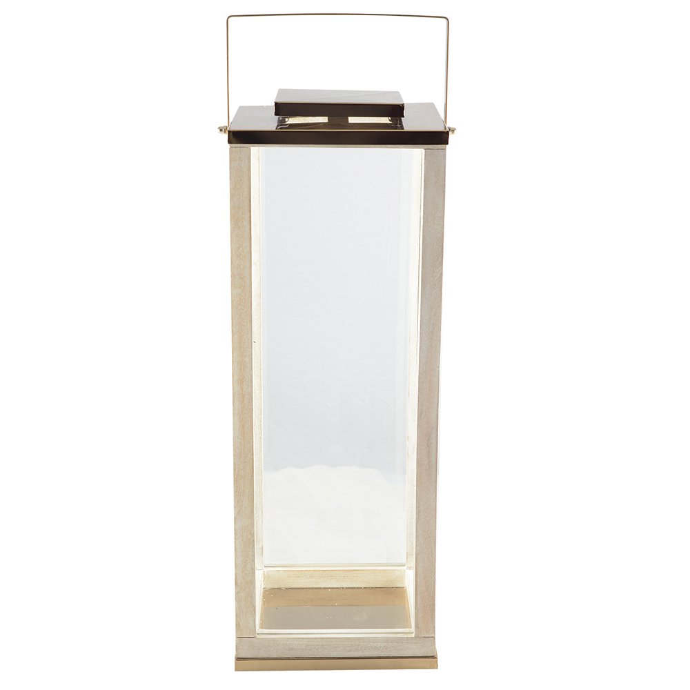 Grote glazen lantaarn 25x25x71cm
