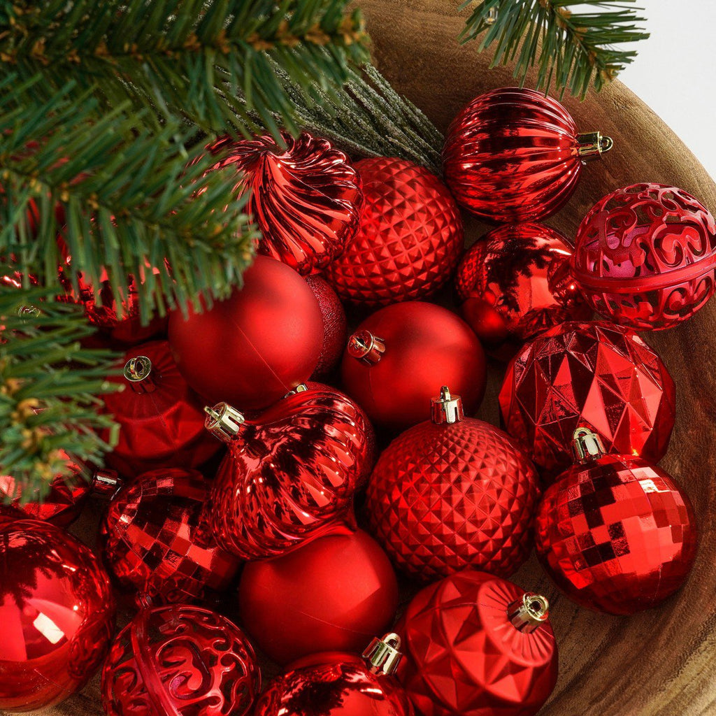 Kerstbal Unbreakable baubles Rood
