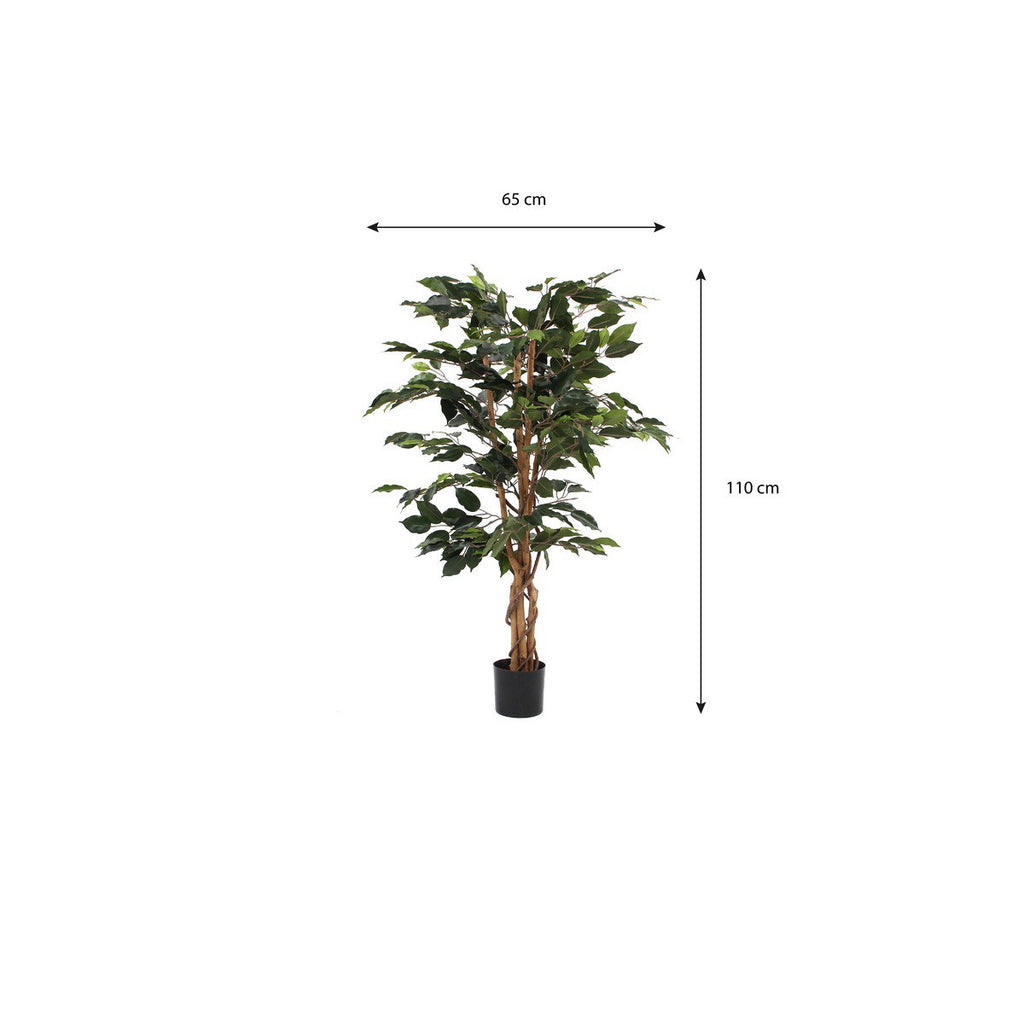 Kunstplant Ficus Groen – 110 cm