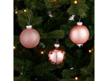 Glazen kerstballen Roze – set van 26 in kerstsfeer